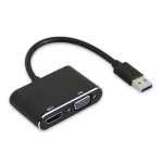 مبدل USB 3.0 به HDMI و VGA کی نت K-CO81