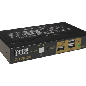 کی وی ام سوئیچ 2 پورت Type C و HDMI کی نت پلاس KP-CH622