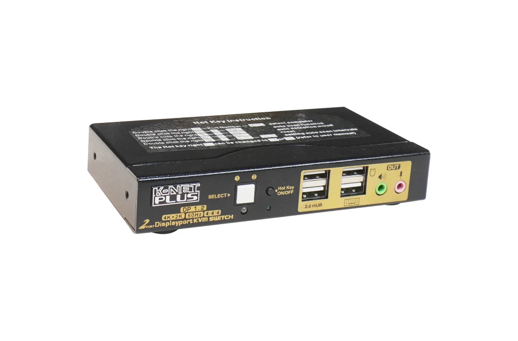 کی وی ام سوئیچ 2 پورت DisplayPort کی نت پلاس KP-D622