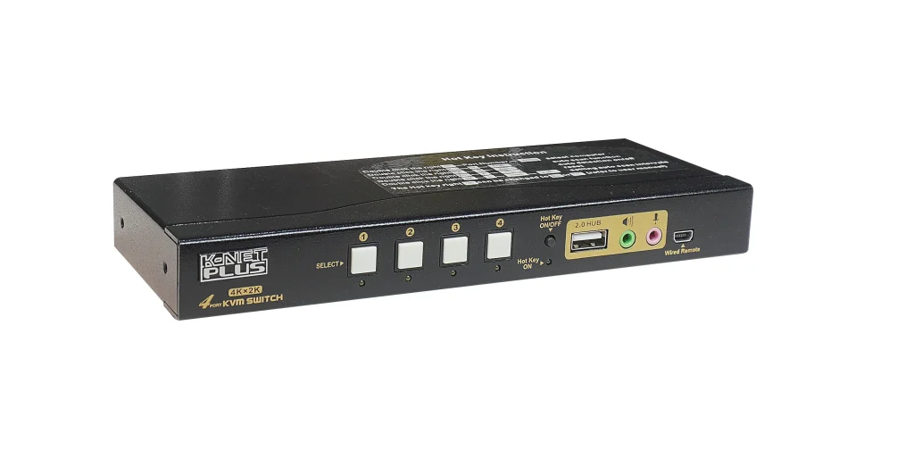 کی وی ام سوئیچ 4 پورت HDMI کی نت پلاس KP-H624