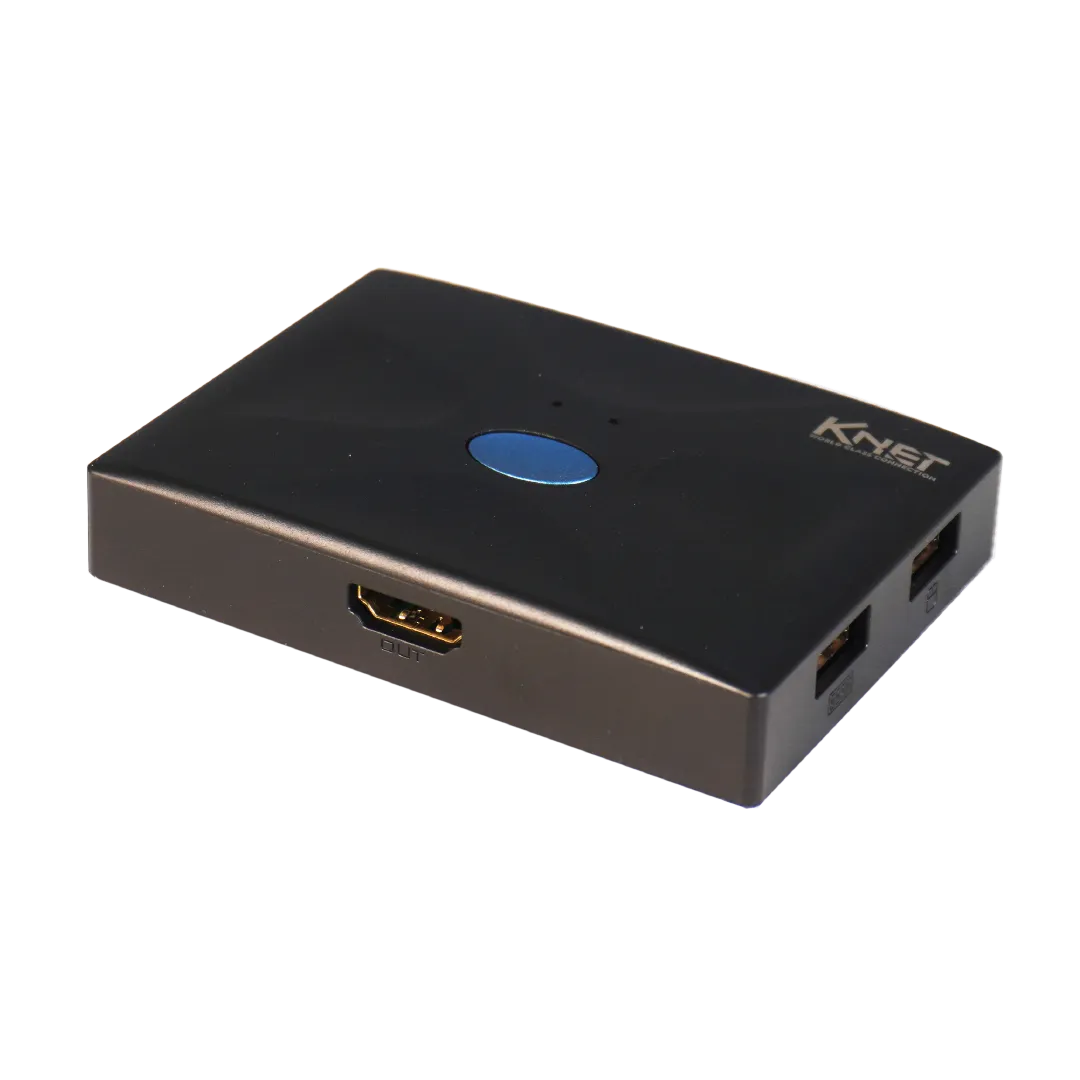 کی وی ام سوئیچ 2 پورت HDMI کی نت K-H522 کی وی ام سوئیچ 2 پورت HDMI کی نت K-H522