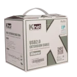 کابل افزایش طول USB 2.0 کی نت 30 متری K-C8 - Image 4