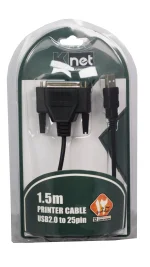تبدیل USB به پارالل 1.5 متر کی نت K-C26