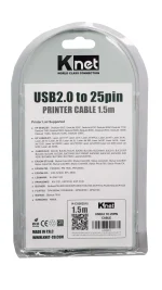 تبدیل USB به پارالل 1.5 متر کی نت K-C26