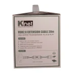 کابل افزایش طول USB 2.0 کی نت 30 متری K-C8