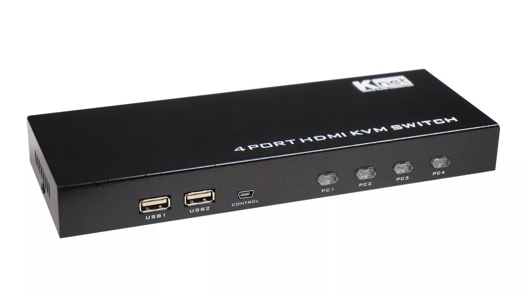 کی وی ام سوییچ 4 پورت HDMI کی نت K-H624 کی وی ام سوییچ 4 پورت HDMI کی نت K-H624