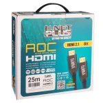 کابل 2.1 HDMI فیبر نوری کی نت پلاس 25 متری KP-A160 8K