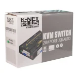 کی وی ام سوییچ 4 پورت VGA کی نت پلاس KP-U624 وایرلس
