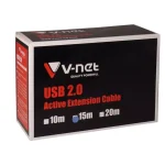 کابل افزایش طول USB وی نت 15 متری V-E6 (جعبه باز)
