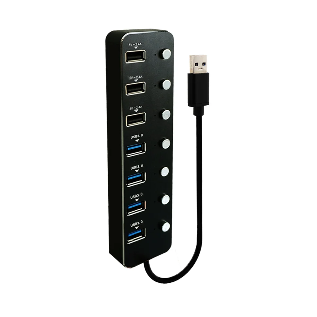 هاب 7 پورت USB 3.0 کی نت K-H10