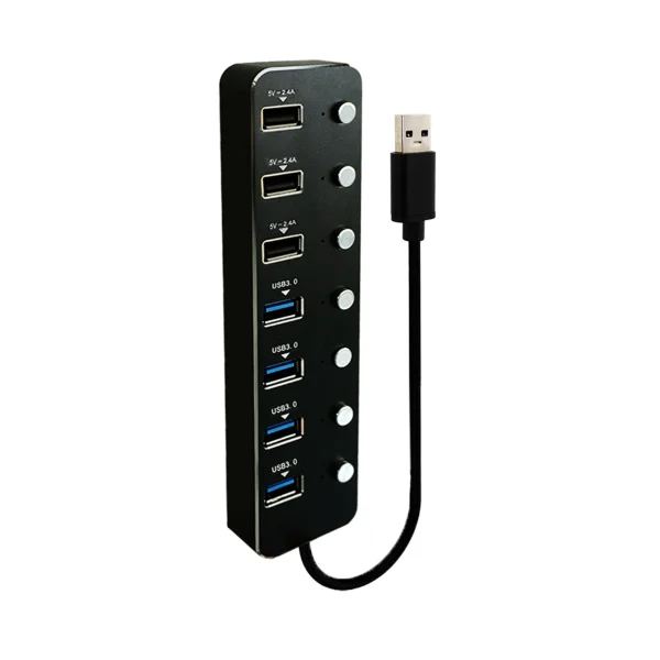 هاب 7 پورت USB 3.0 کی نت K-H10