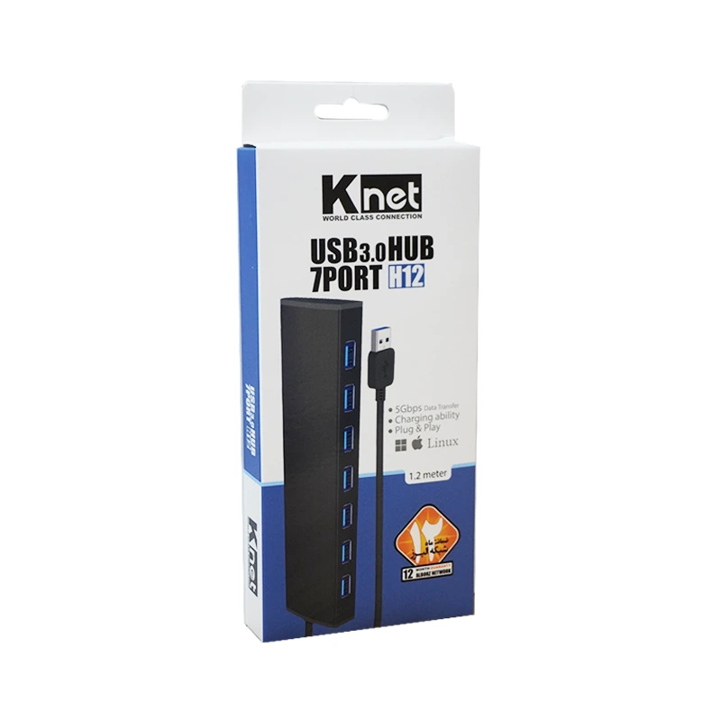 هاب 7 پورت USB 3.0 کی نت K-H12