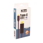 مبدل Type C به HDMI کی نت 1.8 متری K-CO12 (جعبه باز)