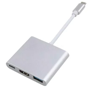 مبدل 3 پورت Type C کی نت K-CO17