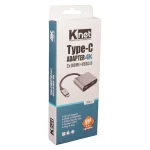 مبدل 4 پورت Type C کی نت K-CO18