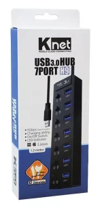 هاب 7 پورت USB 3.0 کلید دار کی نت K-H9