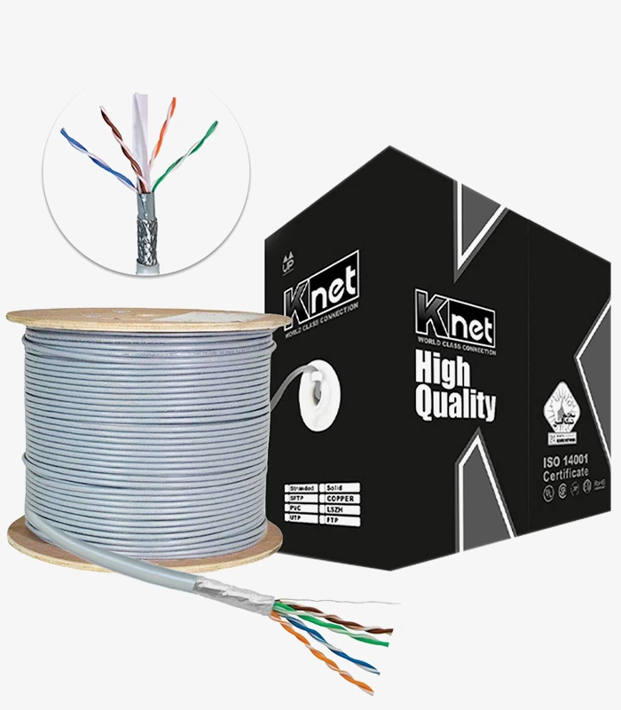 کابل شبکه Cat6 SFTP Outdoor کی نت 305 متری K-NL206