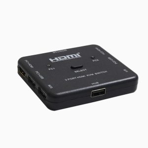 کی وی ام سوئیچ 2 پورت HDMI دستی وی نت V-K302 با کابل