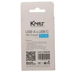 شارژر موبایل و تبلت 30 وات کی نت K-F23