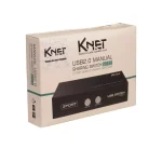 سوئیچ ۲ پورت USB دستی کی نت Knet K-S312