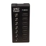 هاب 7 پورت USB 3.2 کی نت پلاس KP-HA17 | کلید مستقل هر پورت