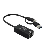 مبدل Type C به LAN کی نت پلاس KP-LA01 بدنه فلزی