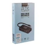 مبدل Type C به HDMI کی نت پلاس KP-Z10 سه نمایشگر