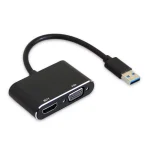 مبدل USB 3.0 به HDMI و VGA کی نت K-CO81