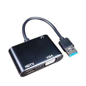 مبدل USB 3.0 به HDMI و VGA کی نت K-CO82