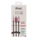 کابل 1 به 2 صدا کی نت K-C136 جک 3.5 به RCA نری - تصویر 2