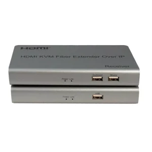 کی وی ام اکستندر HDMI کی نت روی بستر فیبر نوری K-E820
