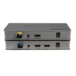 KVM اکستندر HDMI کی نت روی بستر فیبر نوری K-E820 تا 20 کیلومتر
