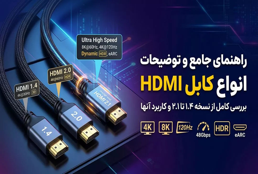راهنمای جامع انواع کابل HDMI