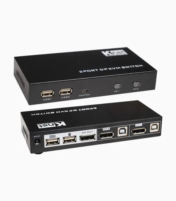 کی وی ام سوئیچ ۲ پورت DisplayPort کی نت K-SWDPK402